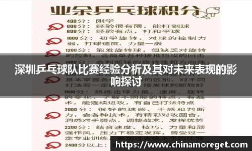 深圳乒乓球队比赛经验分析及其对未来表现的影响探讨